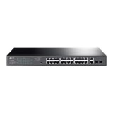 Cumpara ieftin Switch 24 porturi PoE+ Gigabit, 2 porturi RJ45 Gigabit, 2 x SFP Gigabit, Managed - TP-Link TL-SG1428PE