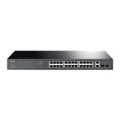 Switch 24 porturi PoE+ Gigabit, 2 porturi RJ45 Gigabit, 2 x SFP Gigabit, Managed - TP-Link TL-SG1428PE
