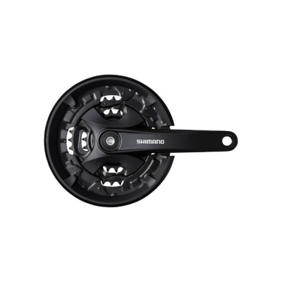 Angrenaj pedalier Shimano Altus FC-MT101, 40-30-22T, pt 9 Viteze , brat 170MM, negru Ultimate FactoryBikes foto
