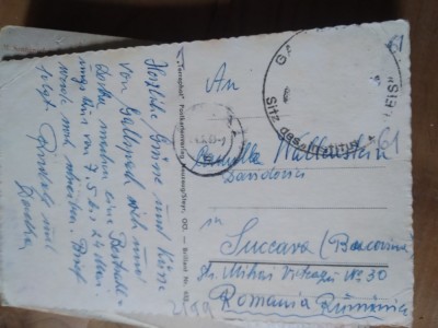 Ilustrata circulata Romania Bukowina Bucovina Suceava Interbelice foto