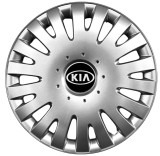 Capace Roti Kia R16, Gri/Negru, ABS, Compatibil Universal, Set 4 Bucati - Cod 403