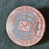 Insigna Romania al VIII lea Congres al Stiintei Solului , Bucuresti 1964