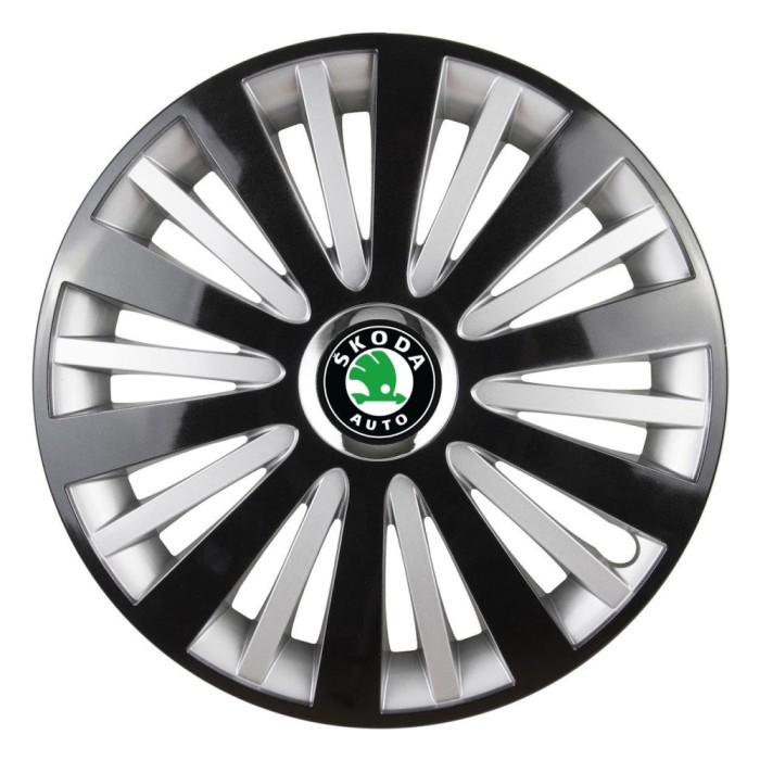 Set 4 Capace Roti, potrivite jantelor de R15, pentru Skoda, model falcon dual