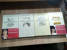 Gabriela Melinescu - Jurnal suedez (volumele I-IV), 1-4, (Editura Polirom, 2003, 2002, 2004, 2008) - vol. II cu autograf Nicolae Breban