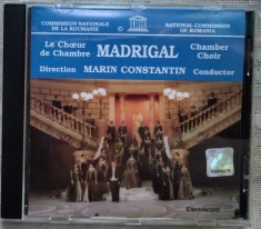 CD ORIGINAL: CORUL MADRIGAL / MARIN CONSTANTIN - ROMANIAN MADRIGAL CHAMBER CHOIR (1992/ELECTRECORD ELCD 131)[Alexandru Pascanu/Ion Vidu/Anatol Vieru+]