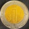 Moneda bimetal 1 NUEVO PESO - MEXIC, anul 2005 *cod 1055