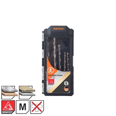 Set burghie multifunctionale 4-10 mm, 5 piese WeldLand Equipment foto