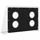 Cumpara ieftin Poarta de fotbal cu plasa de antrenament, 184x61x122 cm, otel
