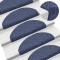 Gossi covorase autocolante de scari, 15 buc, 65 x 21 x 4 cm, albastru