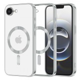 Husa MagSafe pentru Apple iPhone 16e, Techsuit, Luxury Crystal, Argintie
