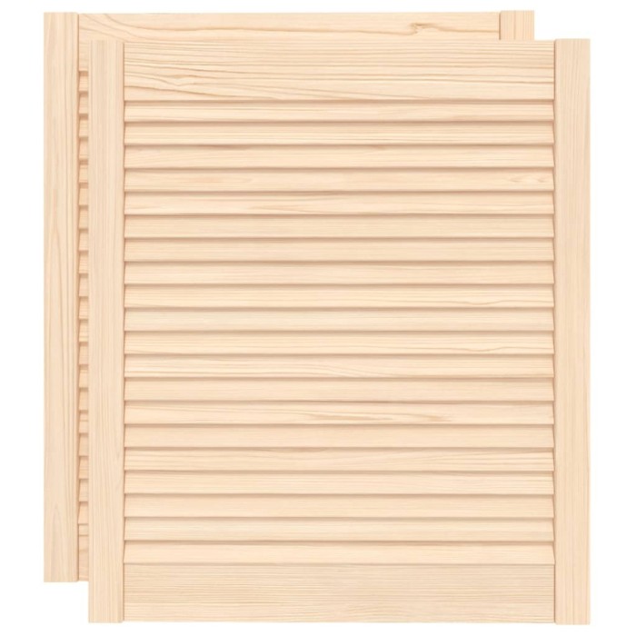 Usi de dulap design lambriu, 2 buc., 69x59,4 cm, lemn masiv pin