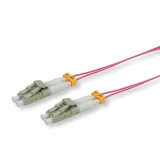 Cablu slim Fibra optica LC- LC OM4 violet 1m, Roline 21.15.9261