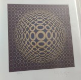 Cumpara ieftin Victor Vasarely, Serigrafie- numerotata 2/40 și semnată