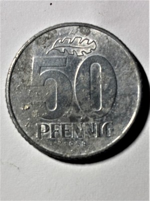 GERMANIA (DDR) - 50 PFENNING 1958 - BERLIN (A) - (315) foto
