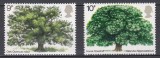 Marea Britanie 1973,1974 - Copaci, 2 Serii, MNH, Nestampilat