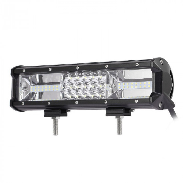 LED Bar Auto 162W, leduri pe 3 randuri, 12V-24V, 11340 Lumeni, 12&Prime;/30,5 cm, Combo Beam 12/60 Grade