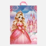 Punga Cadou Prințesă din Plastic &ndash; Stil Castel și Roșu, CMCLASS