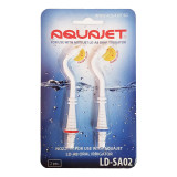 Set 2 capete dus bucal Aquajet, flexibile, Alb