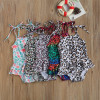Costum de baie cu volan si bretelute drool (marime: 120, model: pete multicolore)