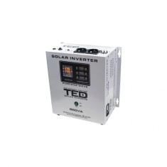 Invertor Solar Fotovoltaic Monofazat Off-Grid, 12V 850VA 500W MPPT cu unda sinusoidala pura, TED Electric TED000286