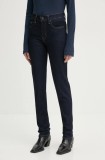 Levi&#039;s jeansi 724 HIGH RISE STRAIGHT femei, culoarea albastru marin, 18883