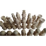 Set piese de șah din lemn DIY fără vopsea nelacuit nevopsit 11.5 cm