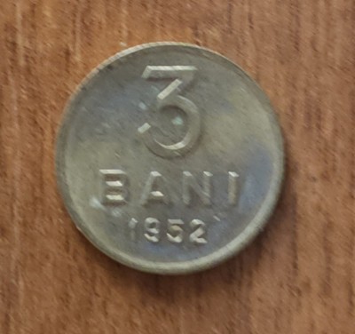 3 bani 1952, RPR / Rom&amp;acirc;nia foto