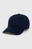 Lacoste șapcă de baseball din bumbac culoarea albastru marin, neted