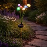 Lampa solară stick cu meduze multicoloră 73cm pentru grădină, CMCLASS