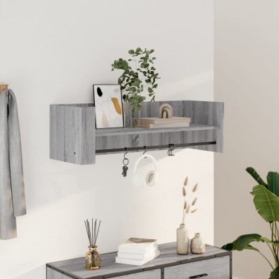 vidaXL Raft de perete, gri sonoma, 100x35x30,5 cm, lemn prelucrat 848463 foto
