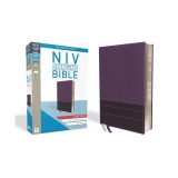 NIV, Thinline Bible, Large Print, Imitation Leather, Purple, Red Letter Edition