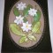 Placa ceramica aplica de perete Jie Gantofta Suedia decor perete flori albe Aimo design