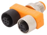 Adaptor &icirc;n T M12 tată, M12 mamă x2 DeviceNet/CANopen