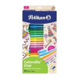 Carioca Colorella Star C302, set 50 culori, include 3 neon, 10 pastel