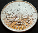Cumpara ieftin Moneda 5 FRANCI (Francs) - FRANTA, anul 1978 * cod 1726, Europa
