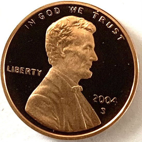 AMERICA 1 CENT 2004 PROOF LITERA S.( Memorialul Lincoln)