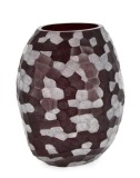 Vaza flori sticla bordeaux bej Sampur &Oslash;23x26,5h