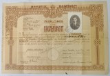 DIPLOMA DE BACALAUREAT EMISA DE LICEUL &#039; INDEPENDENTA &#039; DIN CALAFAT , 11 IULIE 1927