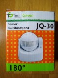 Senzor Miscare Multifunctional JQ30, 180&deg;, 1200W, IP44, Reglabil 5s-15min, 5-1000 lux, Total Green, Nou