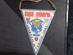 Fanion Cupa Minerul 14 08 1983 (FC baia M, FC Bihor, Poli Iasi ,ASA Tg. Mures)