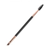 Pensulă Dublă Gene Spr&acirc;ncene, Negru, Lungime 17cm, Oem