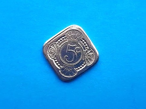 5 Cents 1938-1980-Olanda-Comemorativa-RARA!!