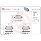 Placute frana Fiat Tipo Estate (356, Tipo Liftback (356, Tipo Sedan (356 , punte fata, cu indicator uzura acustic, BREMBO