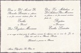 A3100N Invitație la nunta compozitorului Bogdan Moroianu, 1939