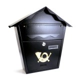 Cutie postala, neagra, 37x10x37&nbsp;cm, Romantic GartenVIP DiyLine