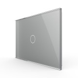 Cumpara ieftin Panou intrerupator simplu cu touch Livolo din sticla, standard Italian - Serie noua SmartElectro IntelligentHouse