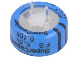 Supercondensator THT 0.1F 5.5V 5.08mm