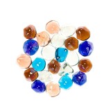 Pietre decorative din sticla, Multicolor, 340 g, ATU-085701, Oem