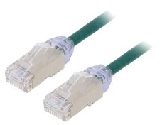 Patch Cord F/UTP Cat6a 0.5m Verde