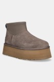 UGG cizme de iarnă Classic Mini Dipper culoarea maro, 1168170-SKP